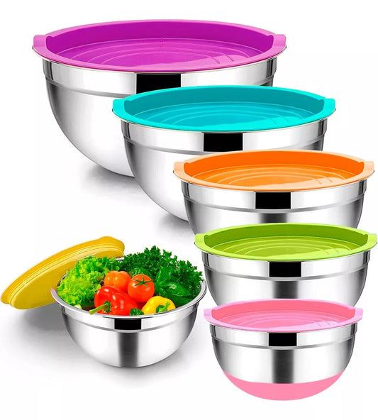 Set 6 Bowls De Cocina Acero Inoxidable