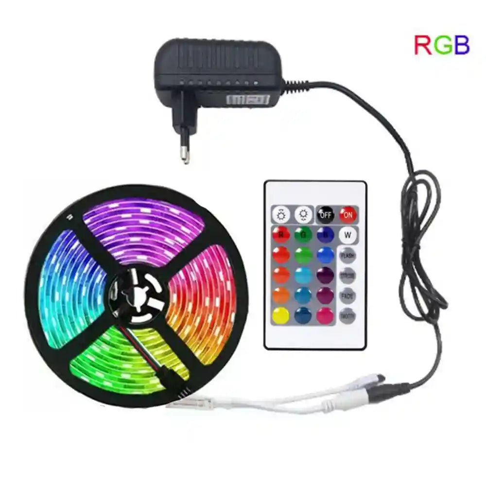 CINTA LED COLORES 5 METROS CONTROL REMOTO